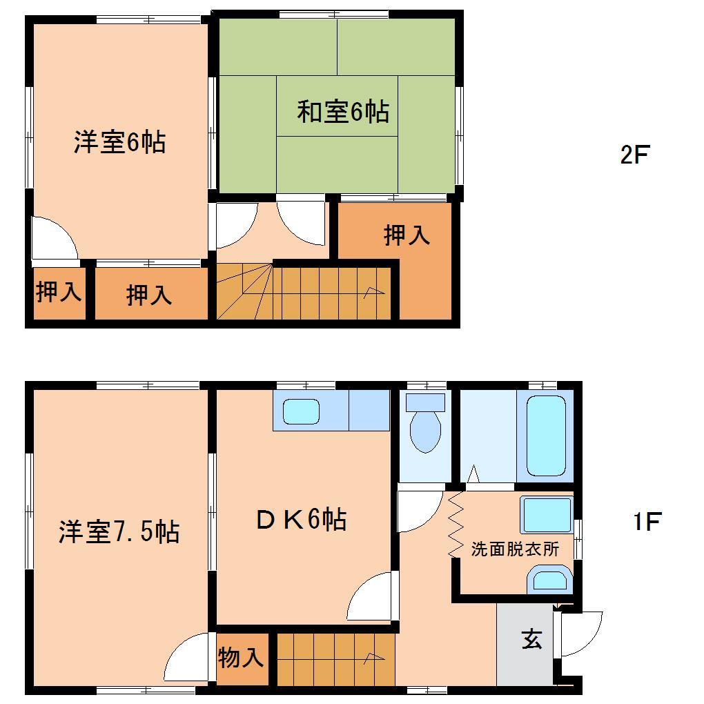 田中アパート中原の間取り