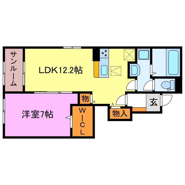 【メゾンホープ　甲南IIの間取り】