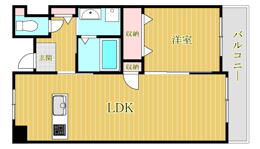 聖和マンションの間取り