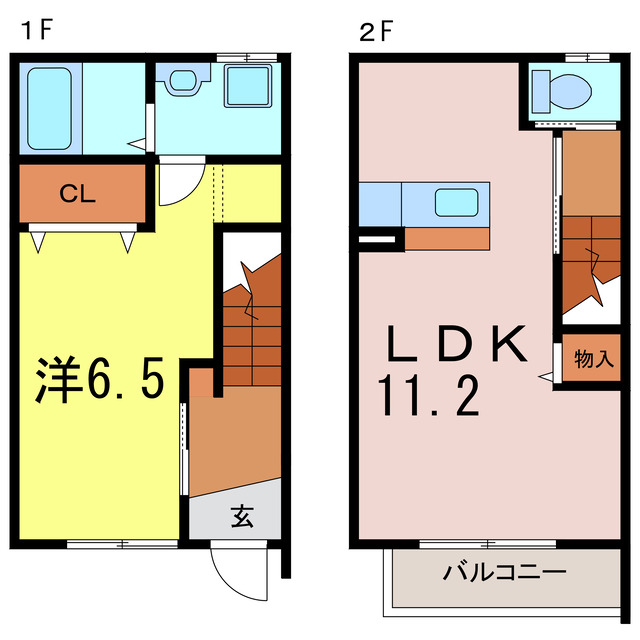 【Maisonette　park霞浦の間取り】