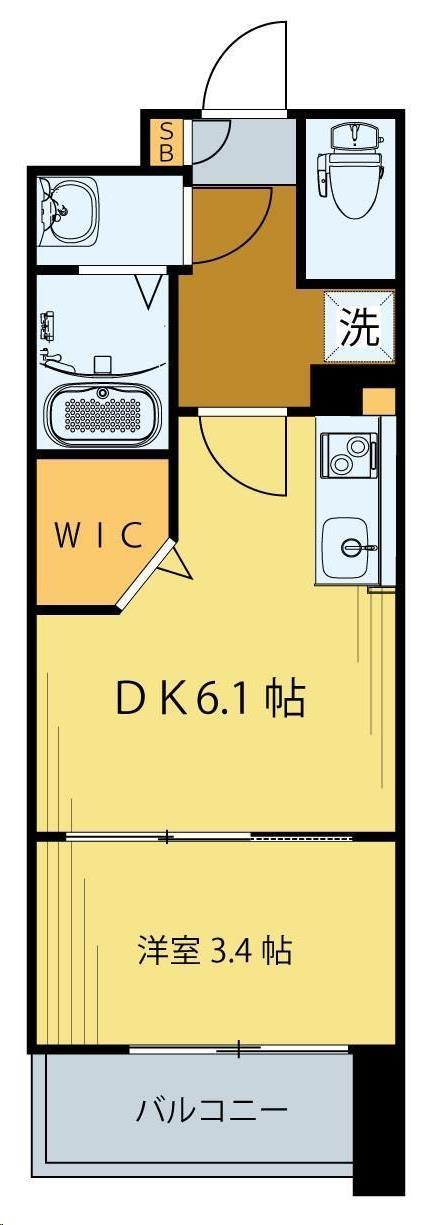 【シェルグランデ原町本通の間取り】