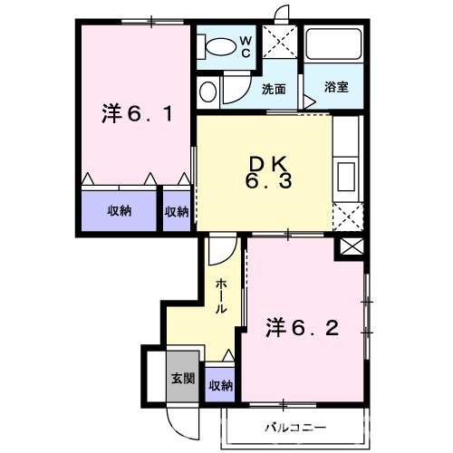 綾歌郡宇多津町浜八番丁のアパートの間取り