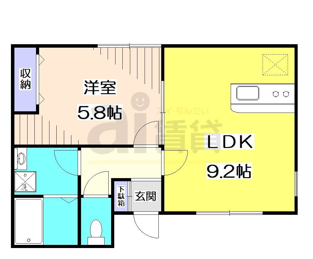 練馬区土支田のマンションの間取り