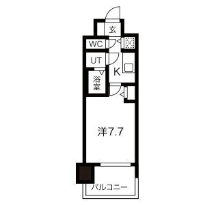 プレサンスジェネ栄の間取り