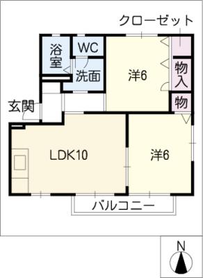 スクエアヴィレッジＤの間取り