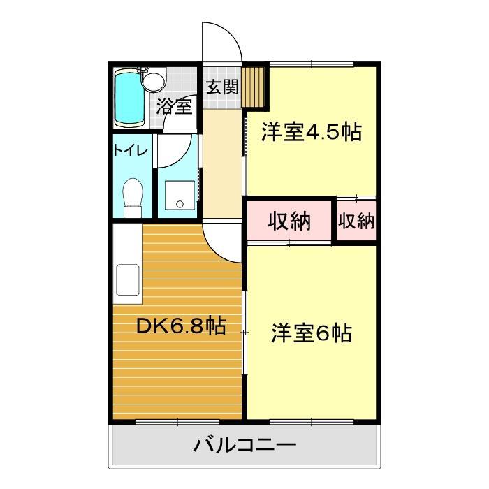 東萩ニューハイツ　No.１の間取り