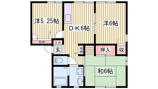 グリーンヒル朝霧Vの間取り