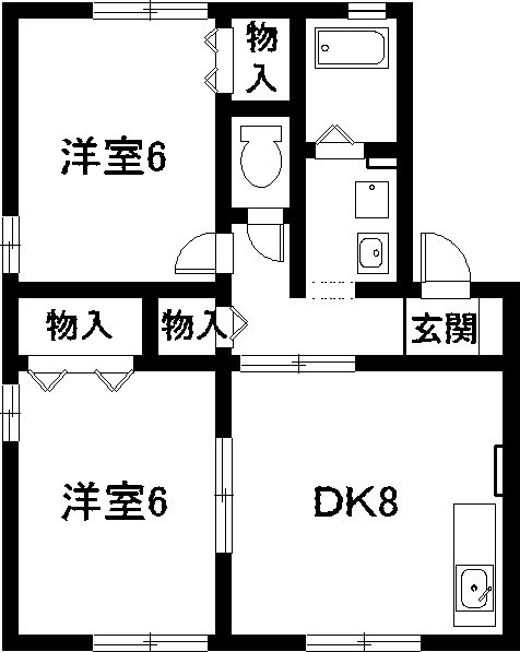 セジュール松田の間取り