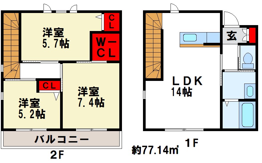 コンフォート吉塚Vの間取り