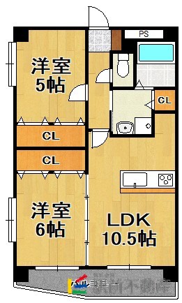 鳥栖市藤木町のマンションの間取り