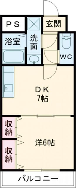 四日市市大矢知町のマンションの間取り