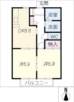 ピュアライズ吉村　Ｂの間取り