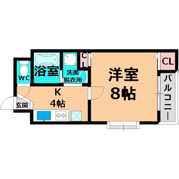 大阪市鶴見区今津北のマンションの間取り