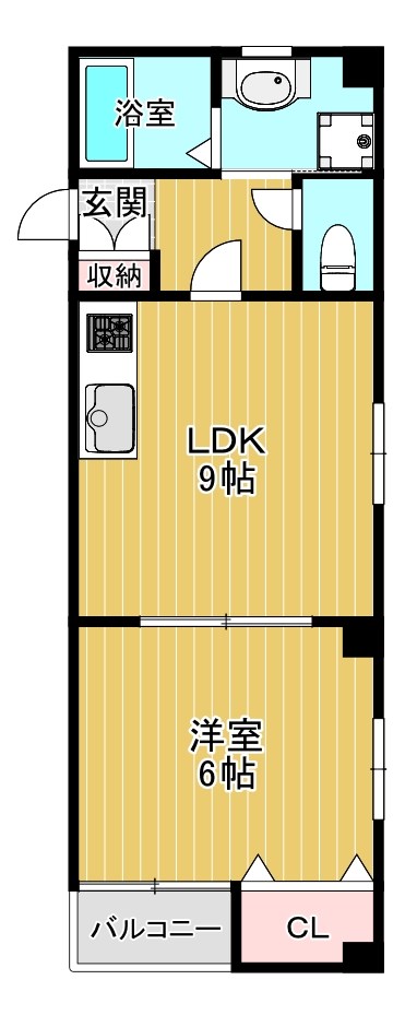 大阪市城東区鴫野東のマンションの間取り