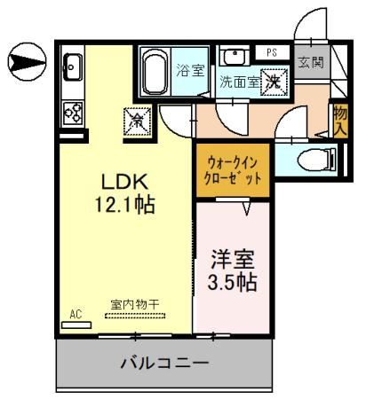 和歌山市宇須のアパートの間取り