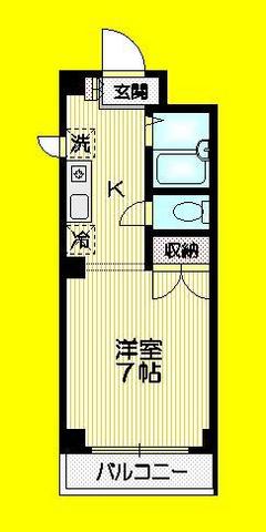 【国立市富士見台のマンションの間取り】