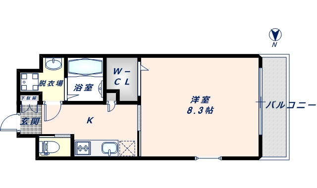 フォレストグレイス高井田１の間取り