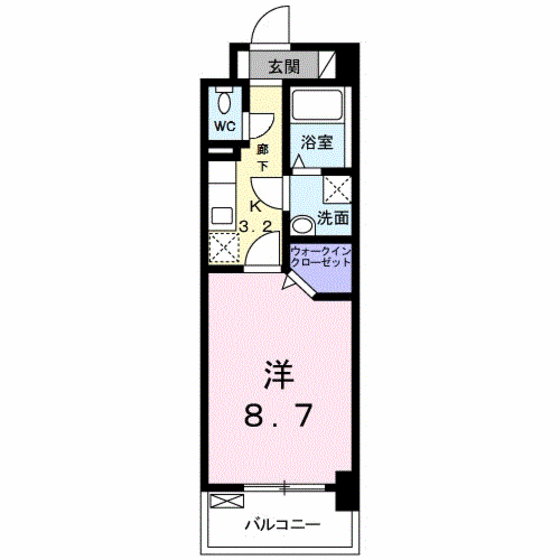 福岡市西区今宿のマンションの間取り