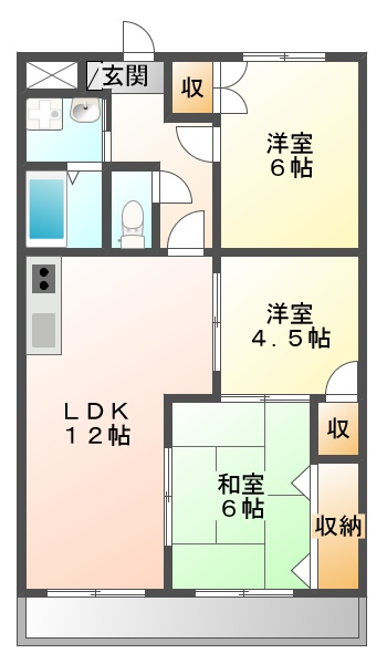 ルミエール昭和町　★の間取り