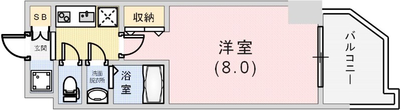 セレニテ兵庫エクラの間取り