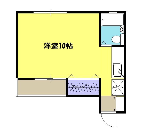 静岡市清水区島崎町のアパートの間取り