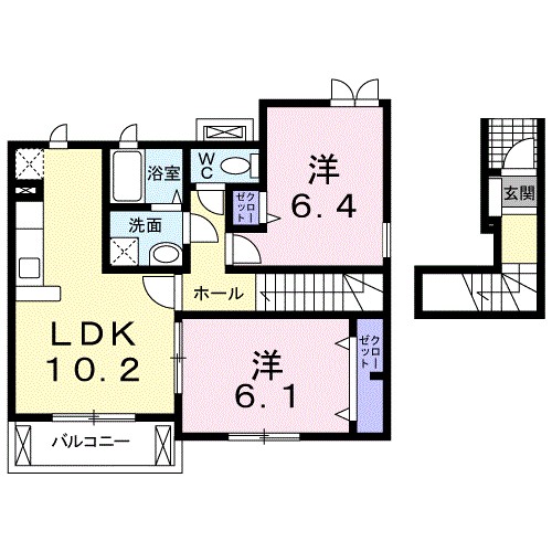 グリーンハイツ鷹取IIIの間取り