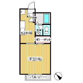 リバーハイツ（上田）の間取り