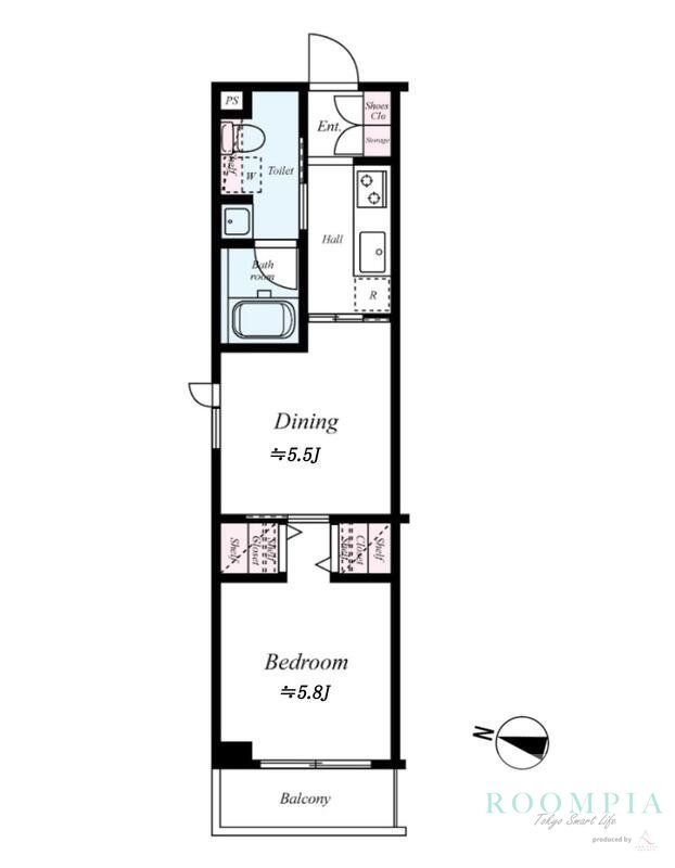 B CITY APARTMENT SHINAGAWA WESTの間取り