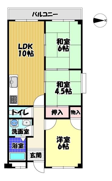 ドミール仲谷 1号館の間取り写真