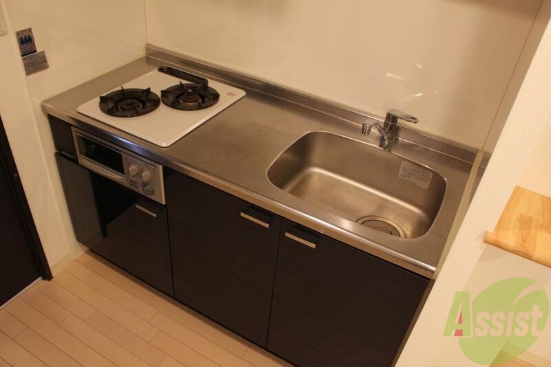 キッチン　お洒落なキッチン２口コンロついてます