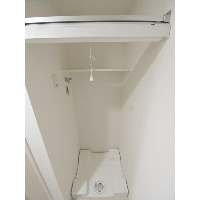 収納　室内洗濯機置場