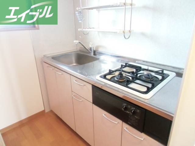 キッチン　スッキリ／清潔／ビルトインコンロ／お洒落