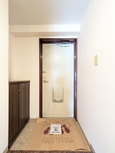 玄関　清掃前写真です。