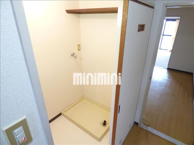 その他部屋・スペース　室内洗濯機置場スペースとその上に棚あります。