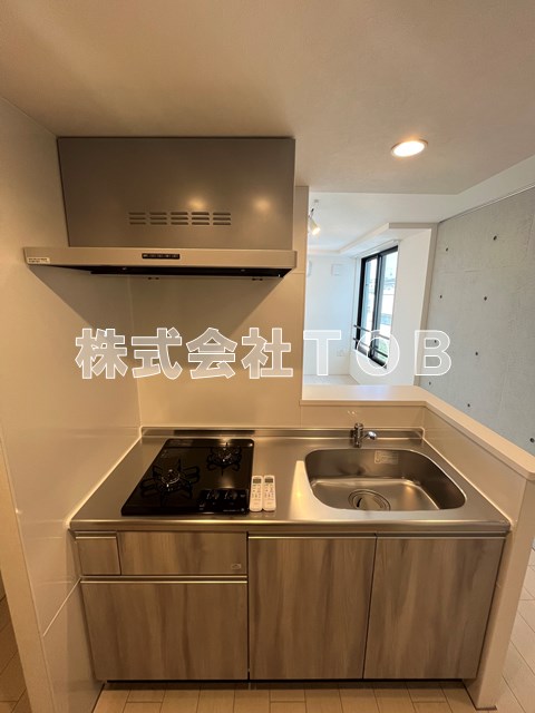 キッチン　2口ガスコンロ