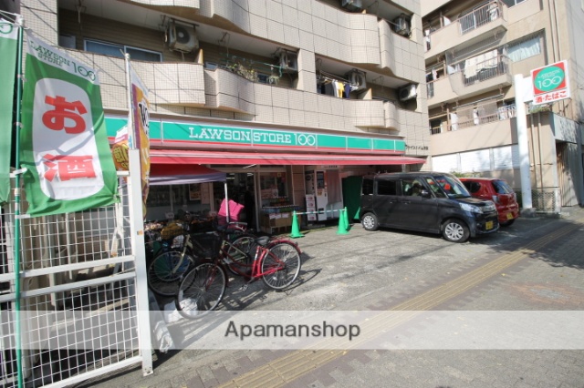 コンビニ　ローソンストア１００本陣店（コンビニ）まで454m