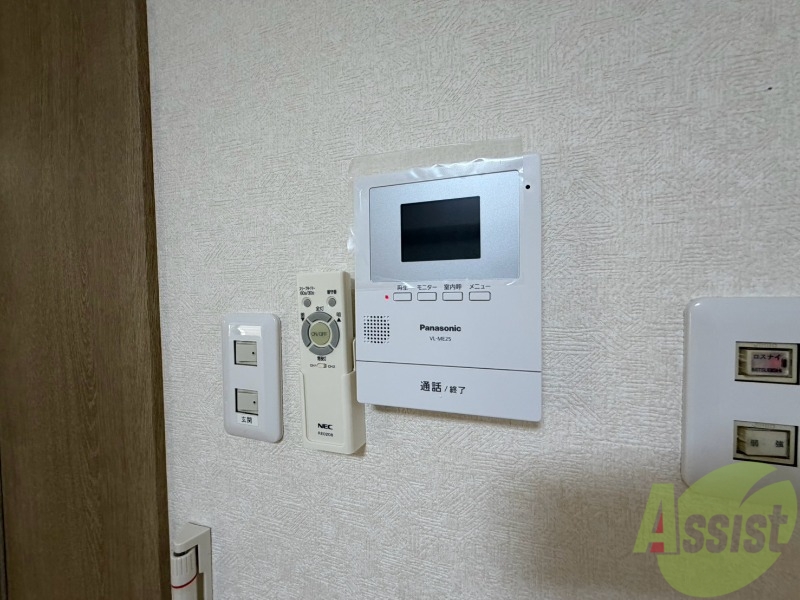 セキュリティ　インターホンで来客確認ができます。安心ですね。