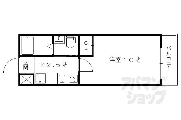 グランメゾン梅小路の間取り写真