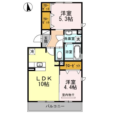 チェルシー広崎の間取り写真