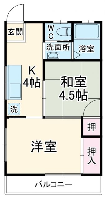 ハイムアオノの間取り写真
