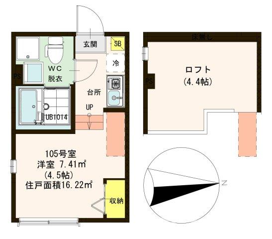 西武新宿線 上石神井駅 徒歩7分 2階建 築9年の間取り写真