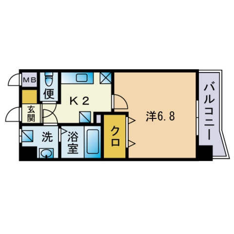 グレイスマンション駅南の間取り写真