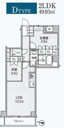 東京メトロ千代田線 綾瀬駅 徒歩5分 5階建 築1年の間取り写真