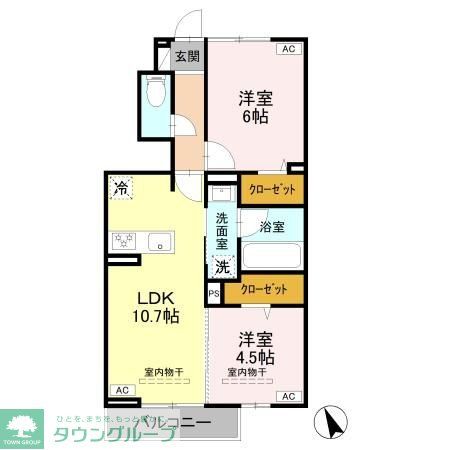 ダイワTKフラットの間取り写真