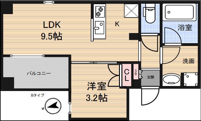 東京メトロ日比谷線 三ノ輪駅 徒歩8分 10階建 築3年の間取り写真