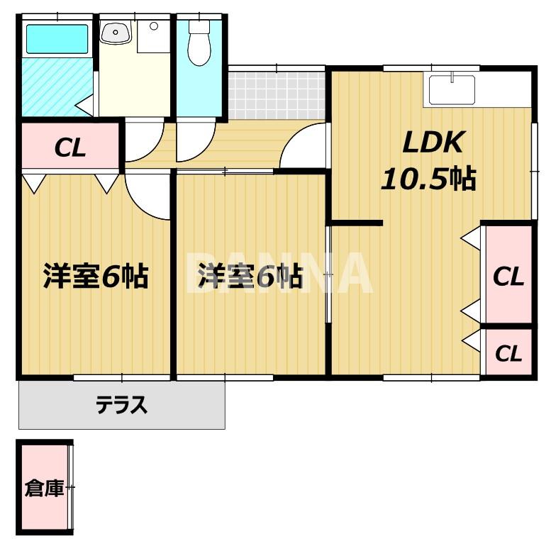 高島新屋敷借家の間取り写真