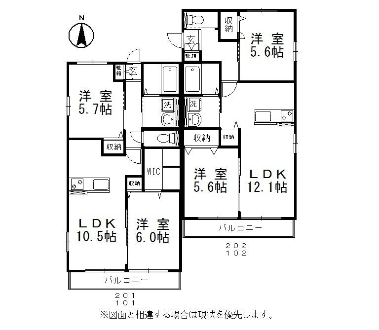 クレストIの間取り写真