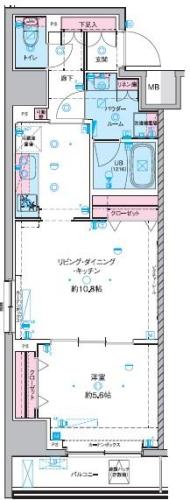 ジェノヴィア東神田グリーンヴェールの間取り写真