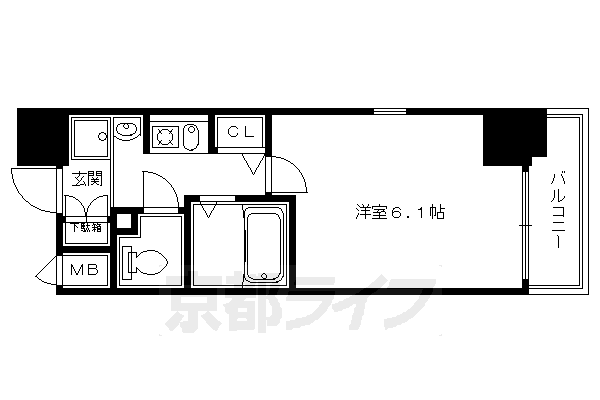 エステムコート京都烏丸IIの間取り写真