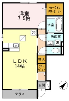 ＪＲ御殿場線 下曽我駅 徒歩16分 2階建 築14年の間取り写真
